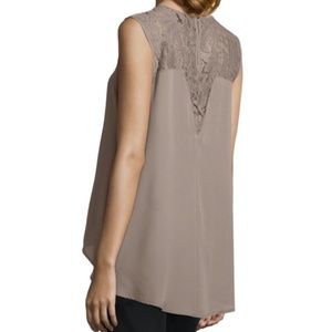 Sleeveless Top in Taupe, XL